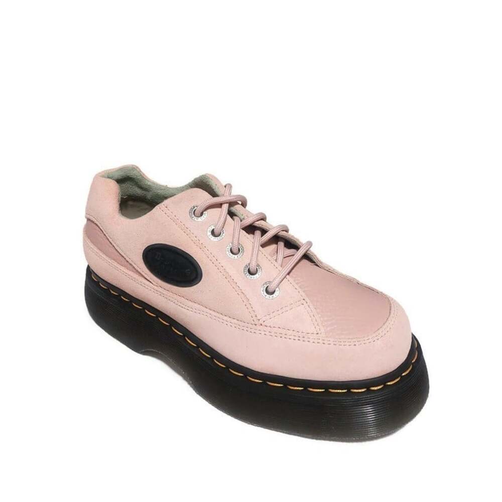 Dr Martens Buzz 5i Suede Leather Platform Shoes Womens Size 7 EU 38 Powder Pink
